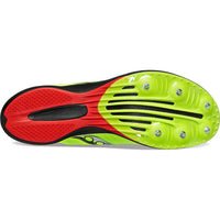 SAUCONY Women's Velocity Mp Track Spike Shoes in citron black - women's shoe - view 5