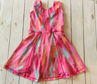 Yoga Baby - Kid's Spring Tie Dye Open Back Dress
