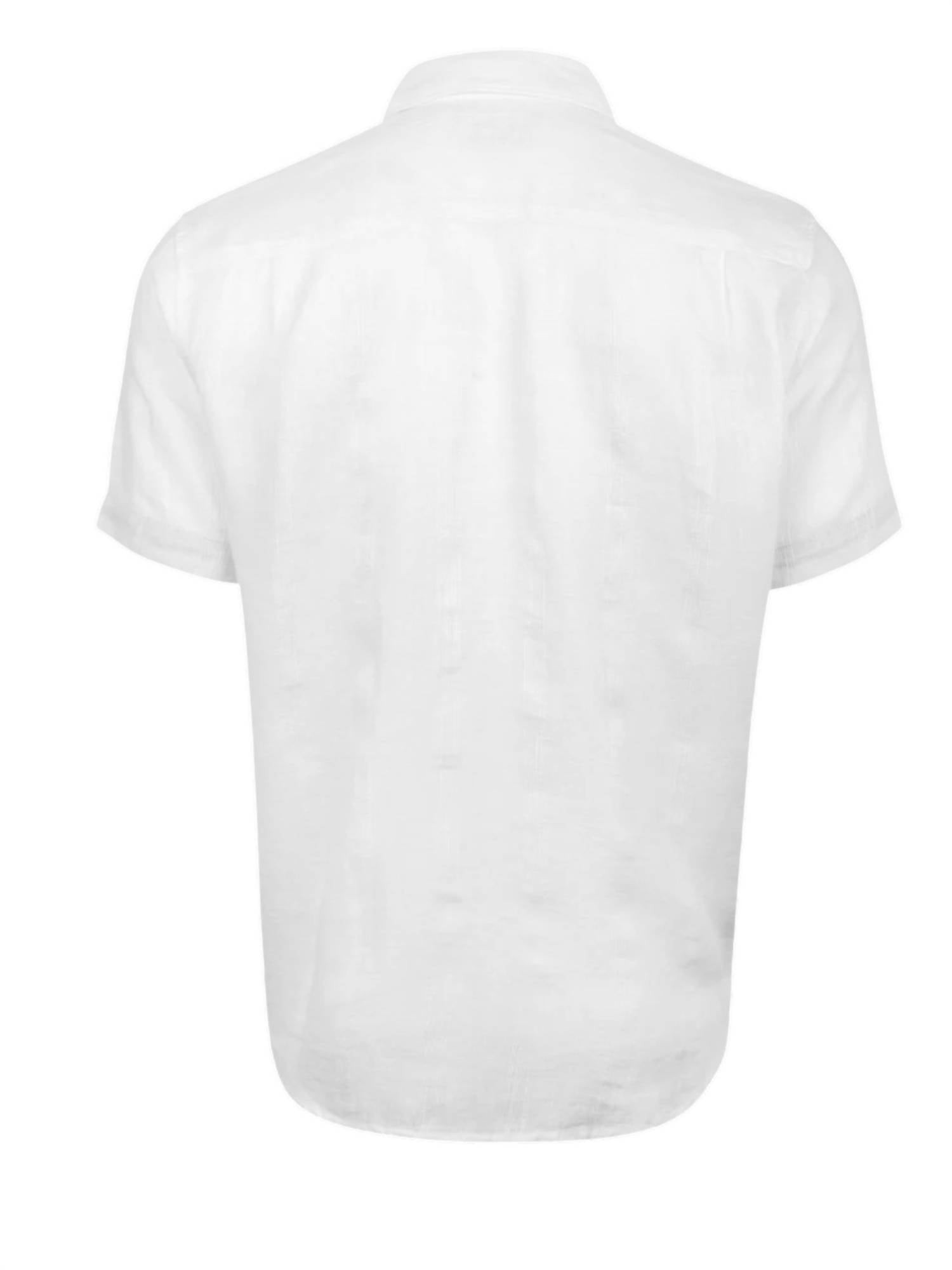 TRUE GRIT Men's Dobby Stripe Shirt in white - men's shirt - detail view