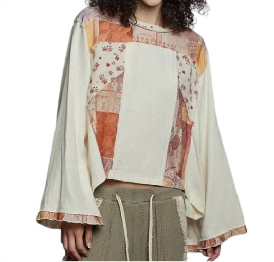 Pol - Clancy Patchwork Relaxed Top