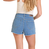 Rock & Roll Denim - Studded Inset Side Short