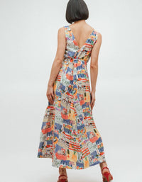 Frnch - Achouak Marche Blanc Midi Dress