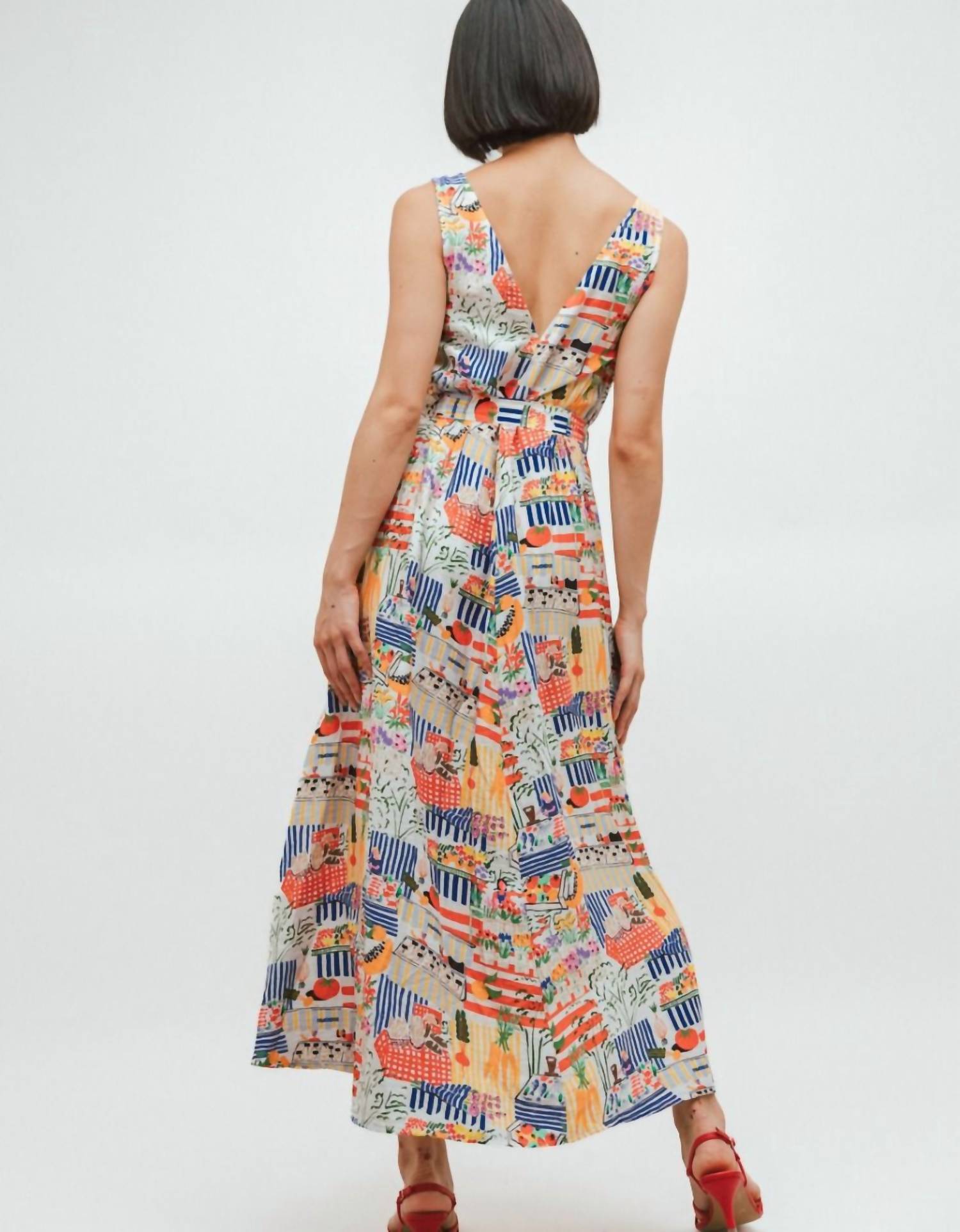 Frnch - Achouak Marche Blanc Midi Dress