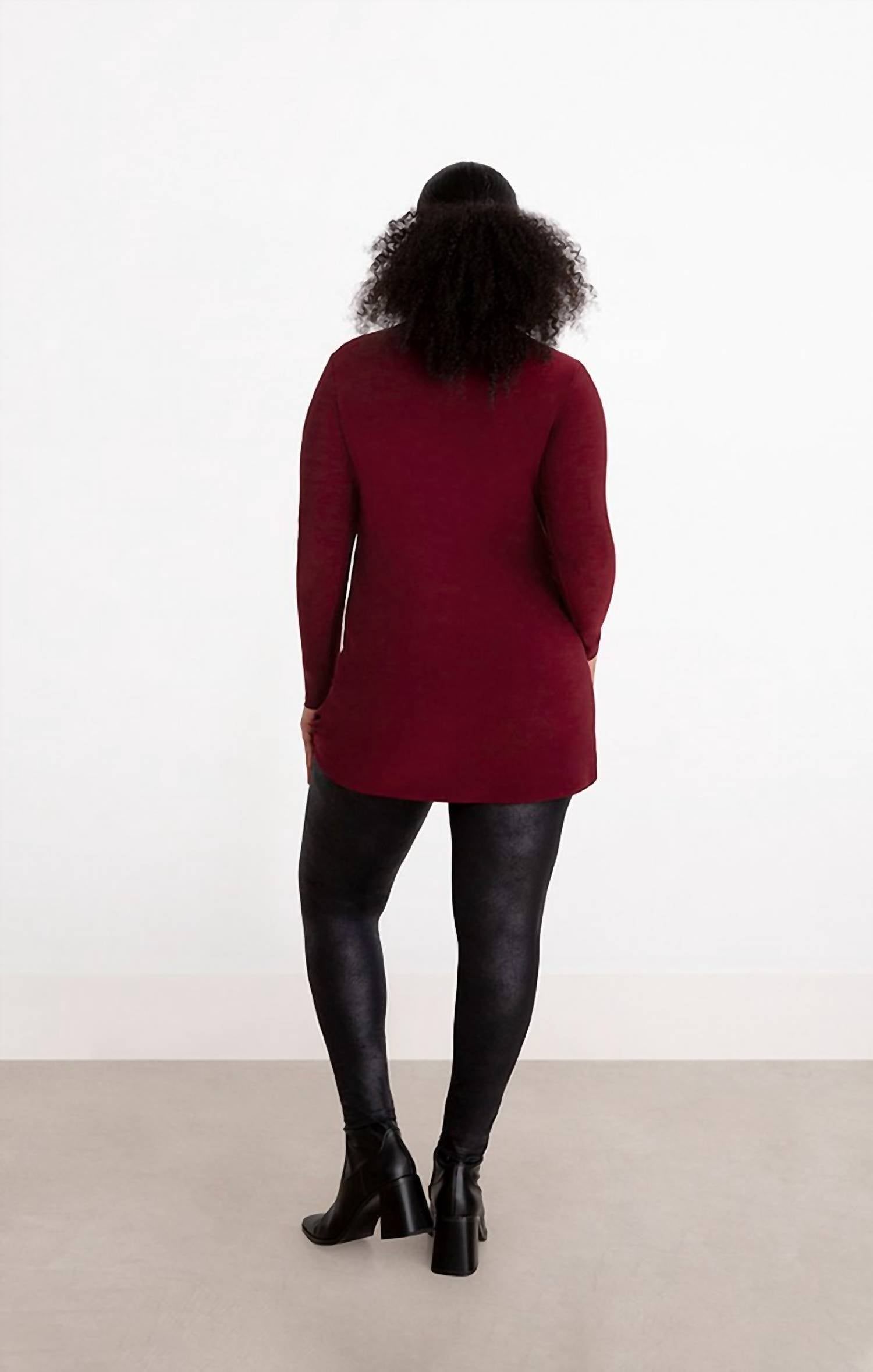 Sympli - Mock Neck Tie Tunic