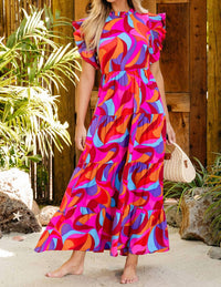 Little Daisy Closet - Ruffle Maxi Dress