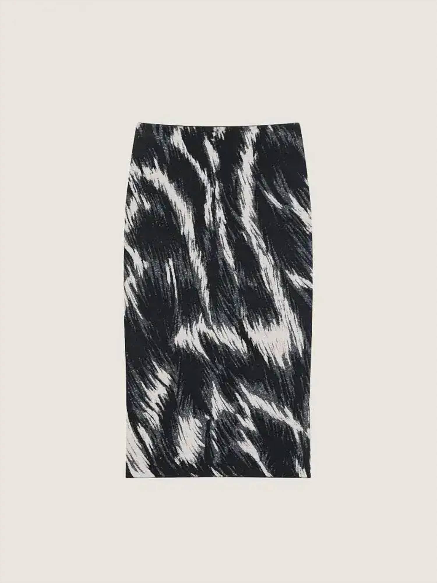 Givenchy - Animal Jacquard Viscose Pencil Skirt
