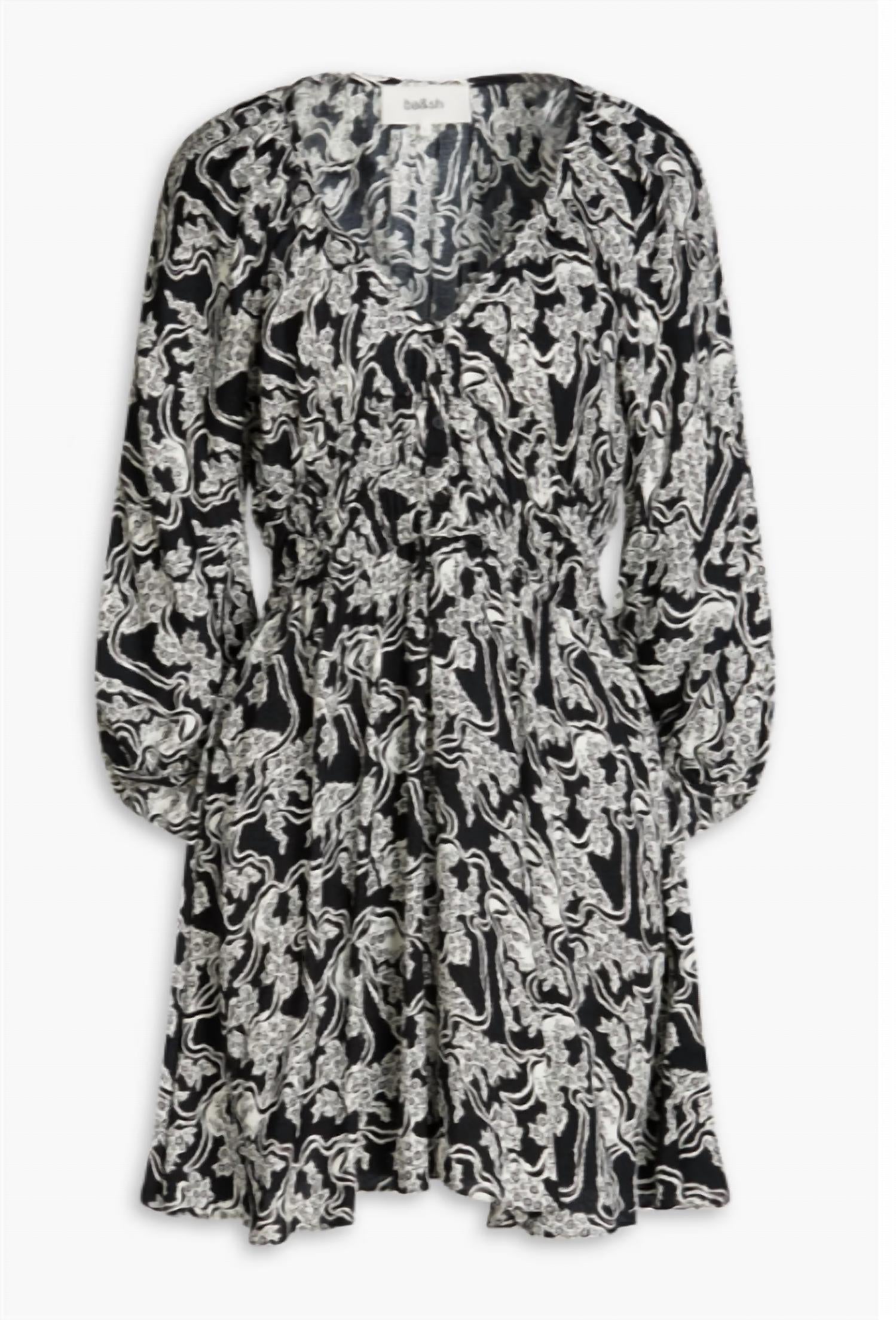 Ba&Sh - Iwa Printed Satin-jacquard Mini Dress