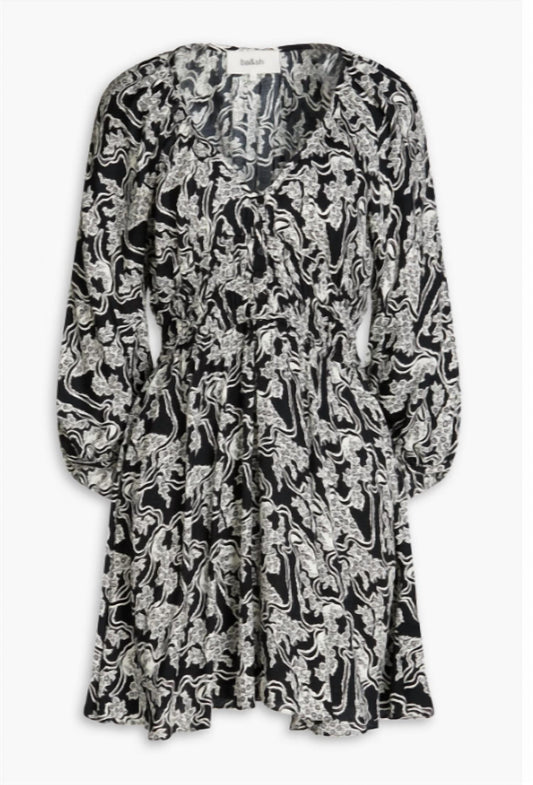 Ba&Sh - Iwa Printed Satin-jacquard Mini Dress