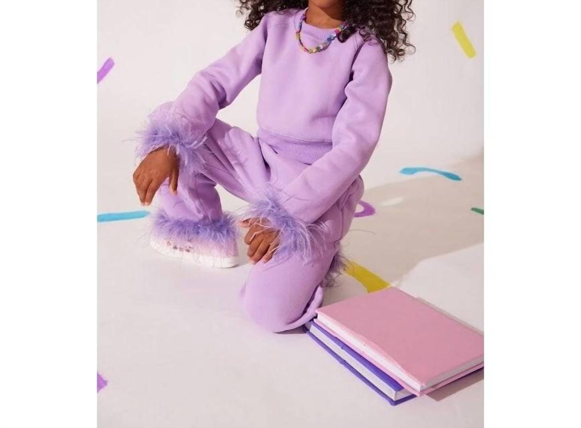Lola + The Boys - Girls Feather Athletic Set