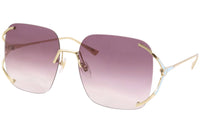 Gucci - Women's Square Non Polarized Sunglasses 0646s - 003
