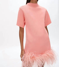 Rachel Gilbert Rita Mini Dress in peach - women's dress