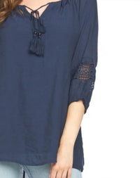 Papillon - Lace Inset Detail Blouse
