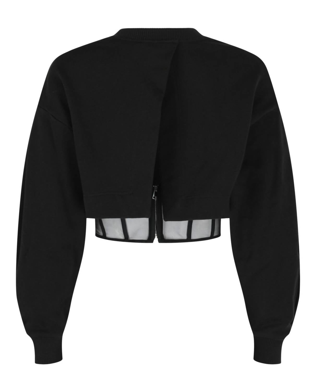 Alexander Mcqueen - Layered Cropped Sweatshirt