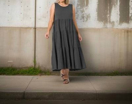 Zenana - Tiered Ruffle Dress - Plus