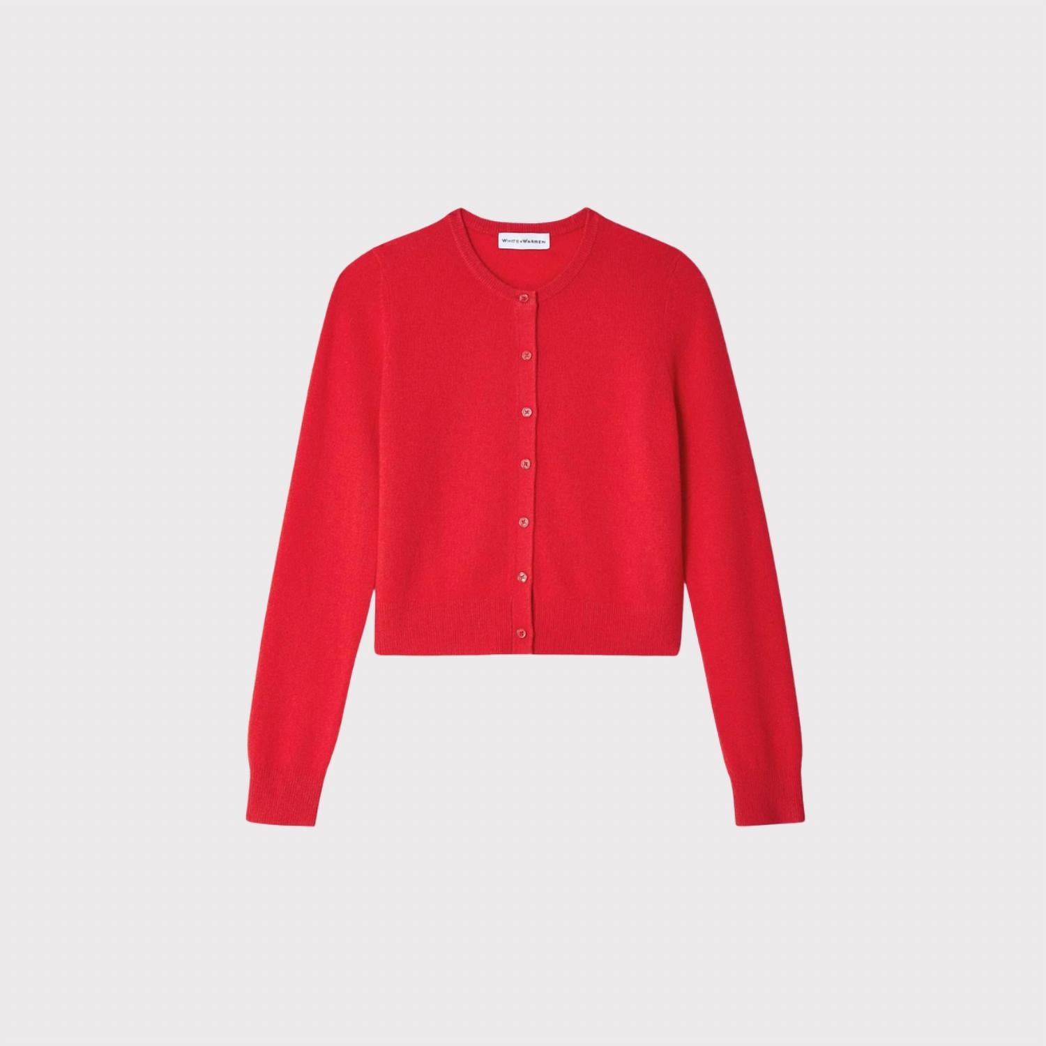 White + Warren - Cashmere Crew Cardigan