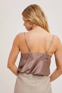 Bluivy - Sylvie Silky Lace Trim Camisole
