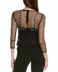 Beulahstyle - Sheer Rhinestones Top