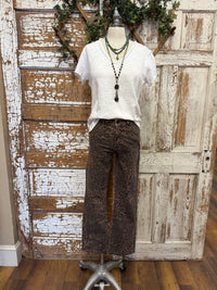 Dear John Denim - Leopard Print Straight Leg Jean