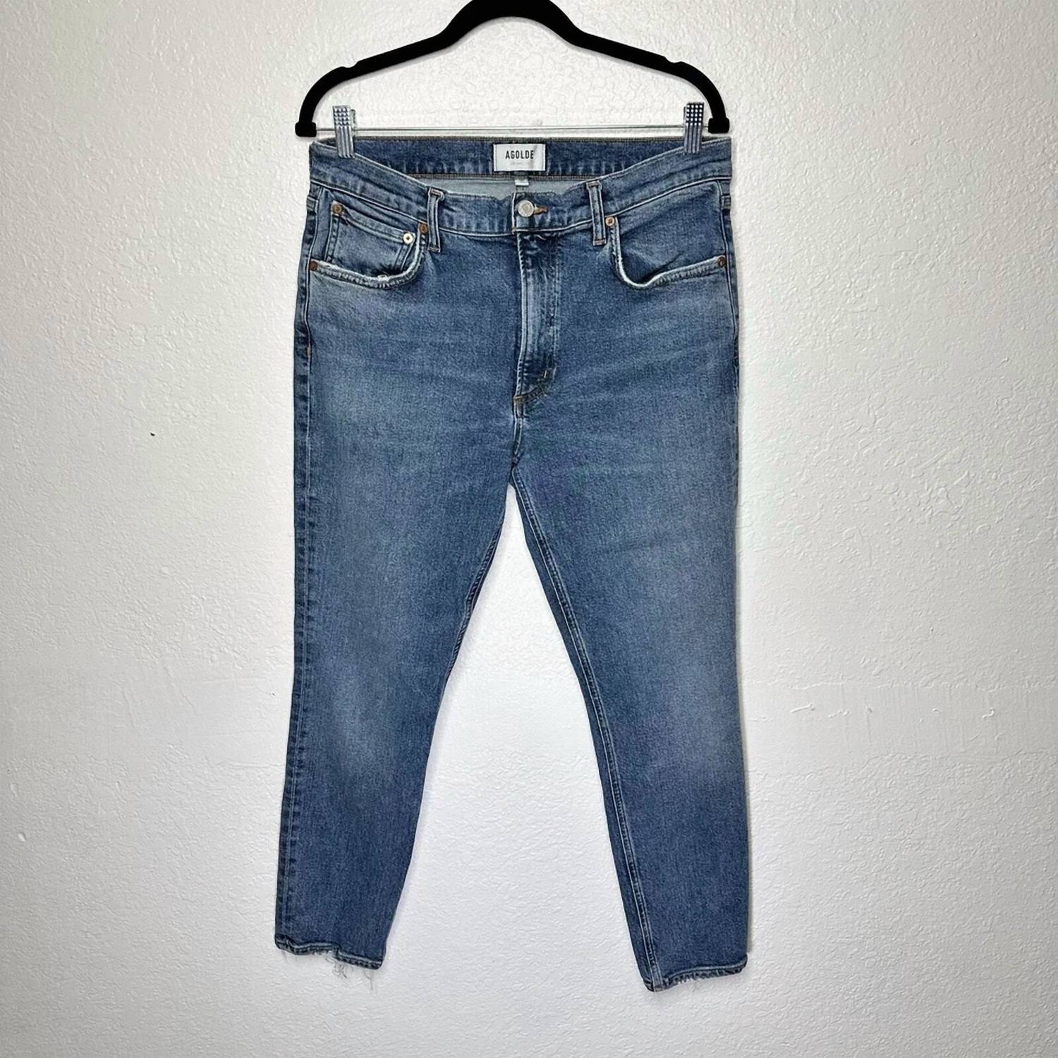 Agolde - Willow Mid Rise Slim Straight Jeans