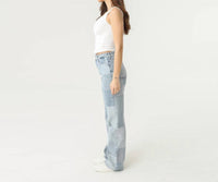 Soulofmu - Women's Patchwork High Waisted Jean