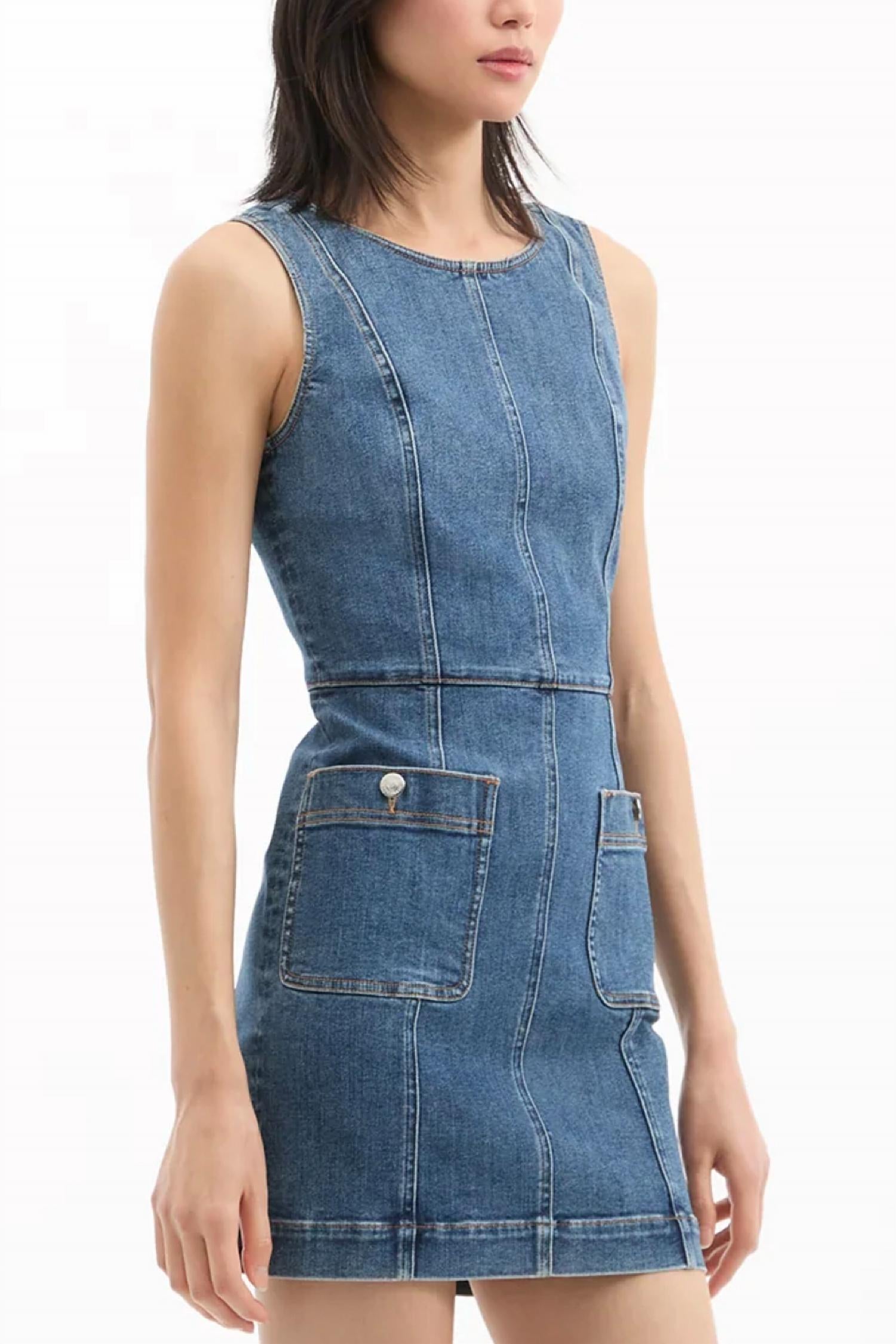 Veronica Beard Zaire Denim Mini Dress | Bandit