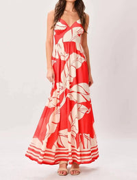 Flying Tomato - Printed Woven Maxi Dress