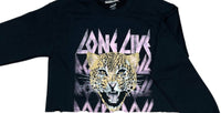Prince Peter - Women's Long Live Rock Cropped Pullover Sweatshirt