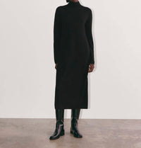 Everlane Turtle Neck Midi Dress in black - women's dress
