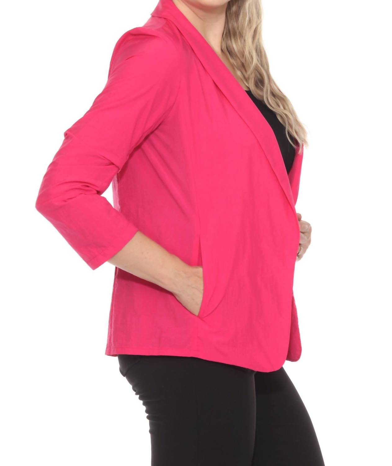 Joseph Ribkoff - Open Front Nylon Blazer Jacket