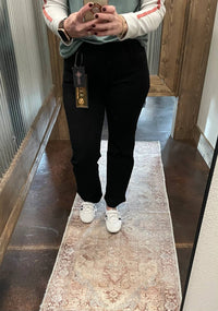 Risen - Mid Rise Crop Straight Jeans