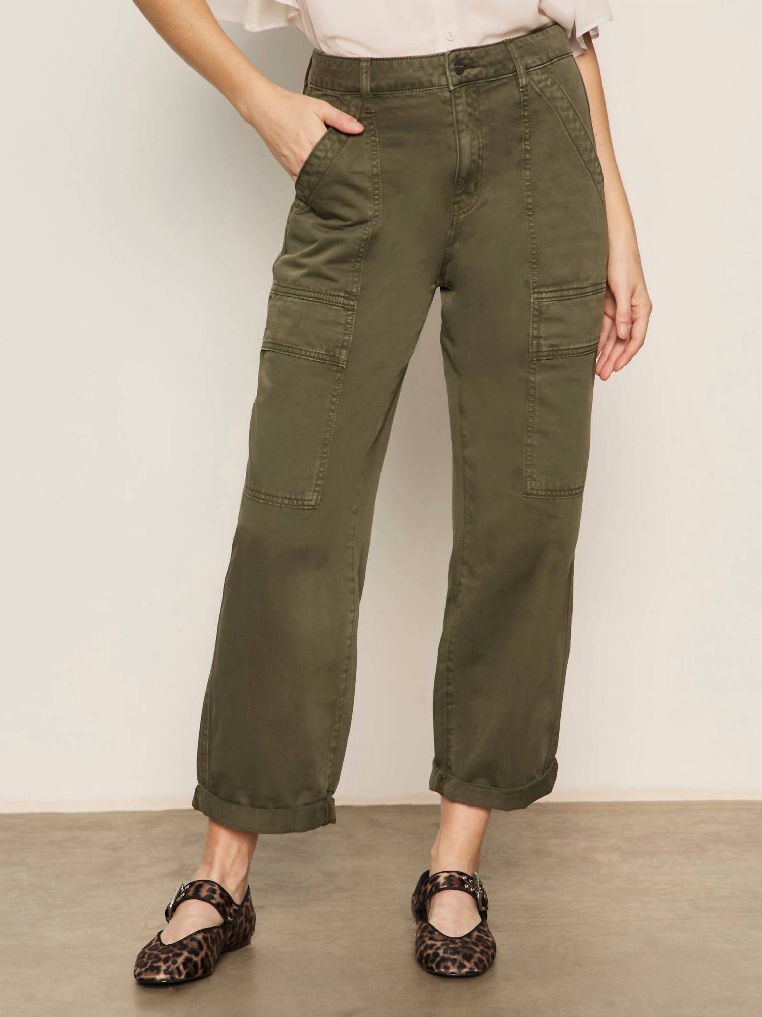 Sanctuary BF utility pants in army green - women's pants