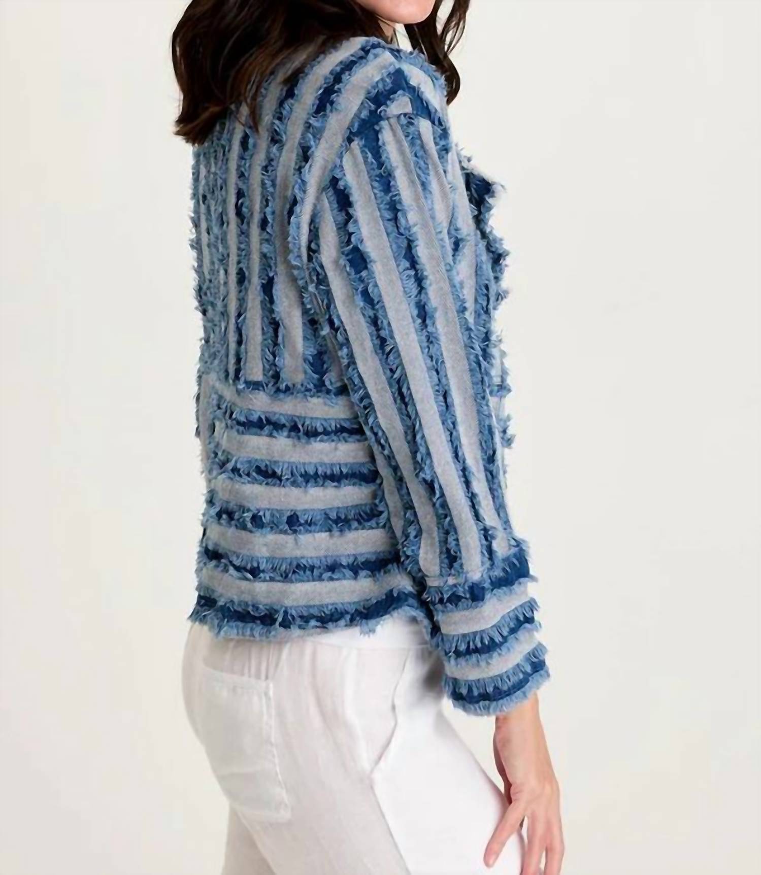 Xcvi - Mavie Shredded Denim Jacket