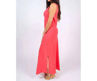 Tina Stephens Italy - Women's Victory Long Linen Tank Dress