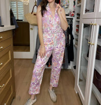 Skies Are Blue - Days Gone By Floral Jumpsuit