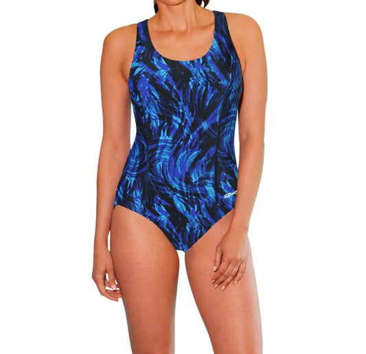 Waterpro - Chlorine Resistant Fit Back One Piece Swimsuit