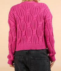 Very J - Statement Flower Cardigan