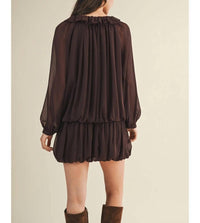 Mustard Seed Hazel Dress in brown - women's dress - alternate view