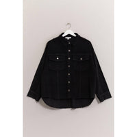 Hyfve - Women's Washed Corduroy Frayed Shacket