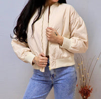 Before You - Rose's Quilted Bomber Jacket