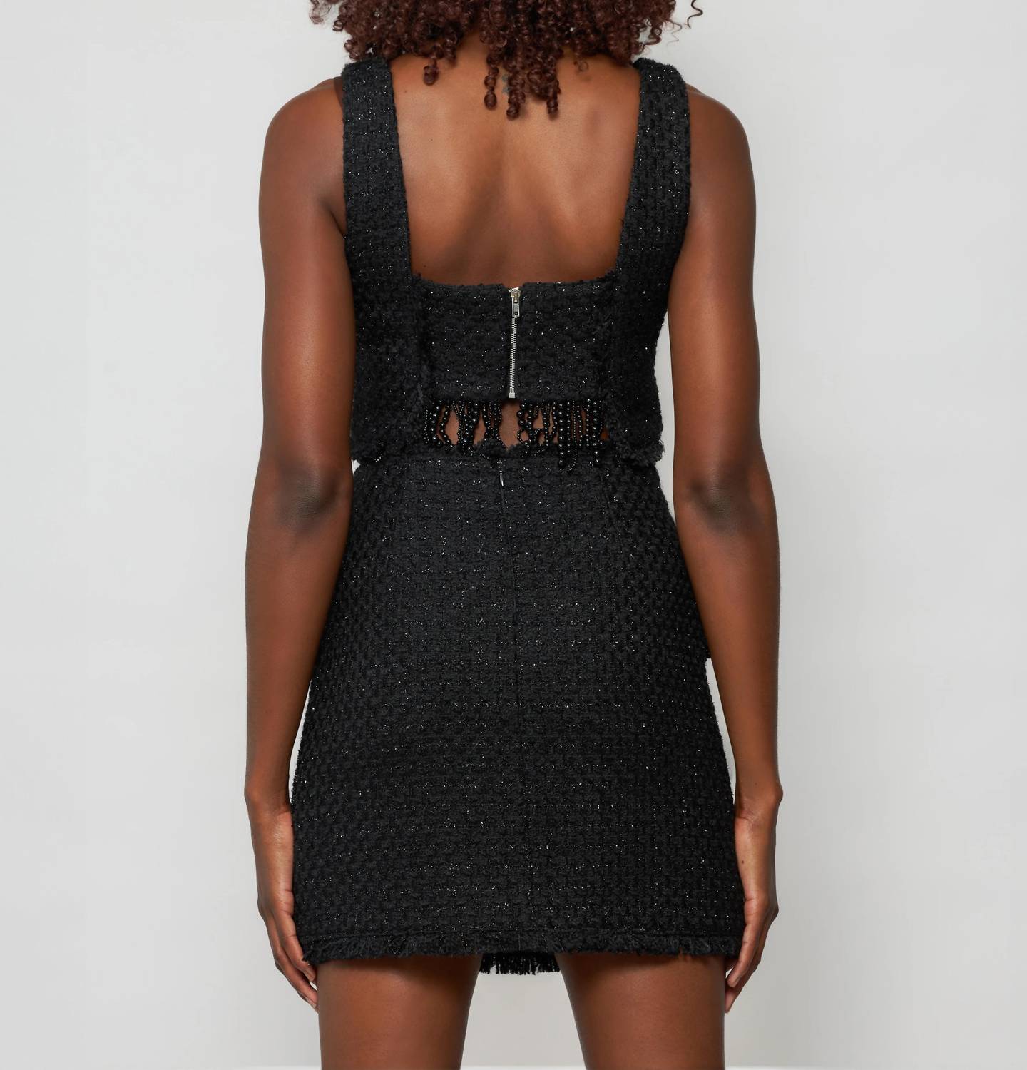 Solgo Atelier - Shimmering Bouclé Tia Mini Skirt