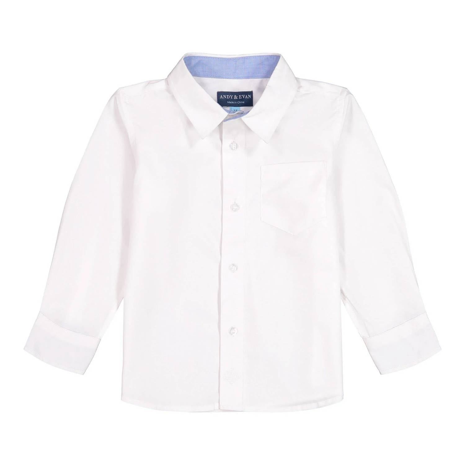Andy & Evan - Boy's Poplin Button-down Dress Shirt