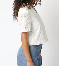 Olivaceous - Eyelet Bessy Ref Top