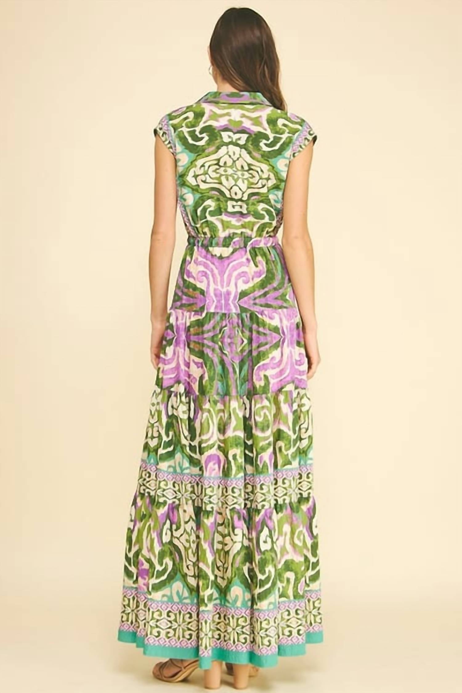 Pinch - Bohemian Pattern Maxi Dress