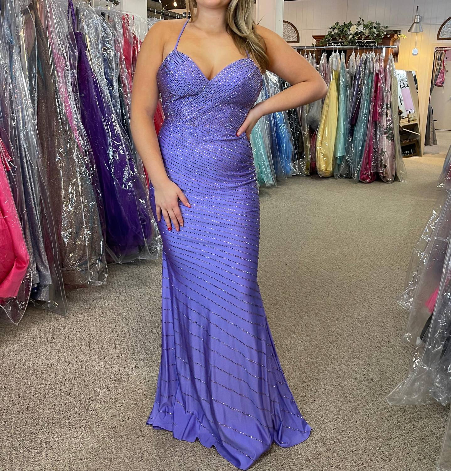 Faviana - Rhinestone Evening Dress
