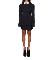 Saemdi - Pinstripe Skirt