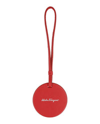 Salvatore Ferragamo Embossed Palazzo Spini Feroni Leather Charm in red - women's item - detail view