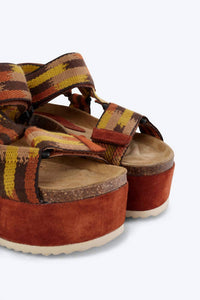 INTENTIONALLY BLANK Women's Zona Platform Sandals in chestnut - women's sandal - view 4