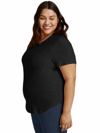 Beyond Yoga - Featherweight On The Down Low Tee - Plus