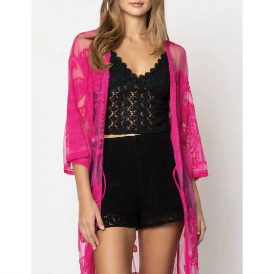 Fashion City - Women's Lace Butterfly Kimono