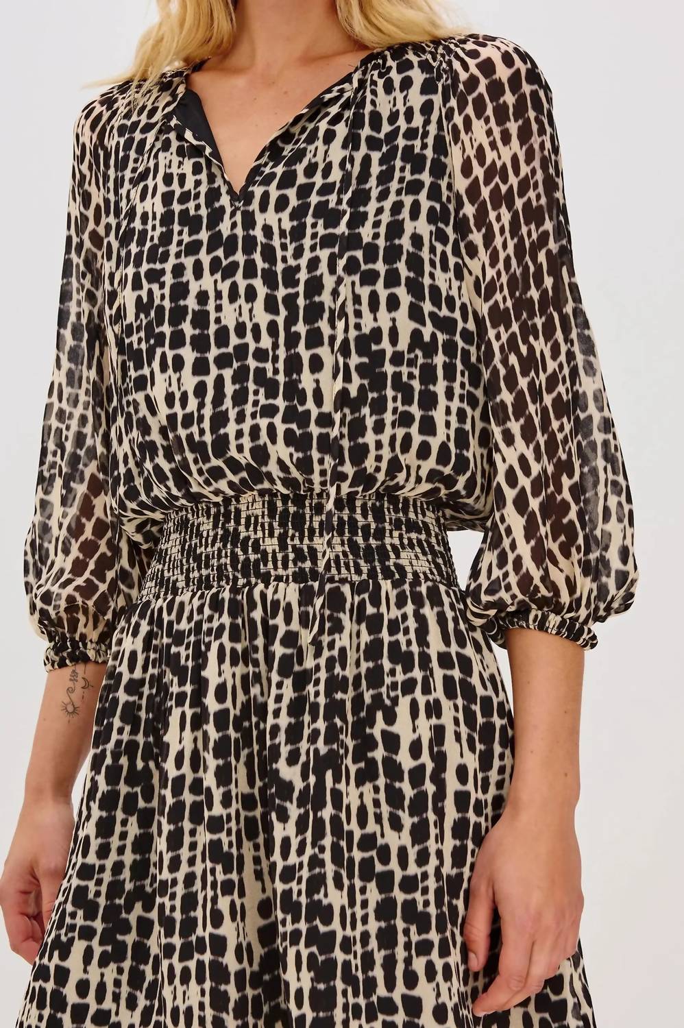 Rails Kari Mini Dress in spotted shibori - women's dress - view 4